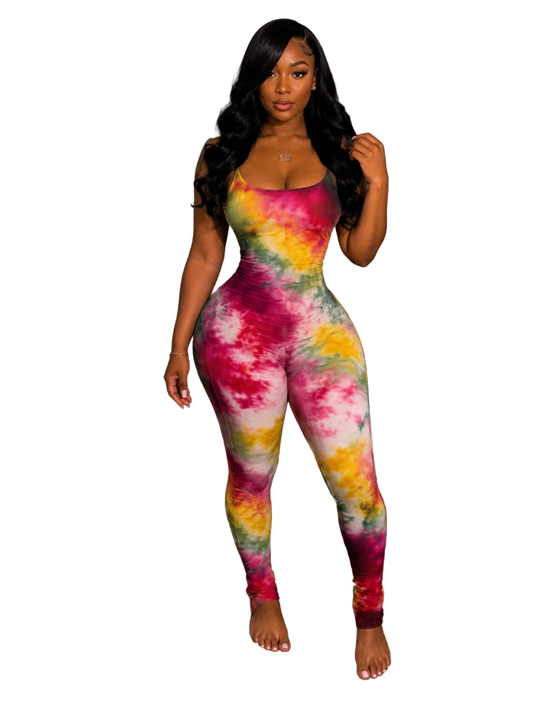 Tie Me Up Jumpsuit-Red