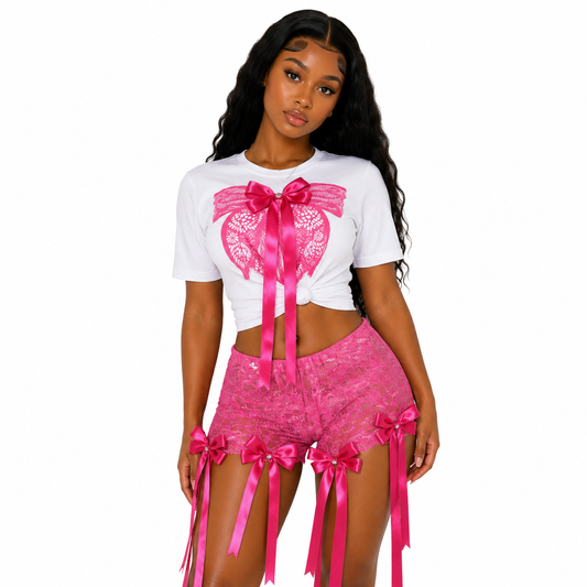 Bow Down Set - Pink