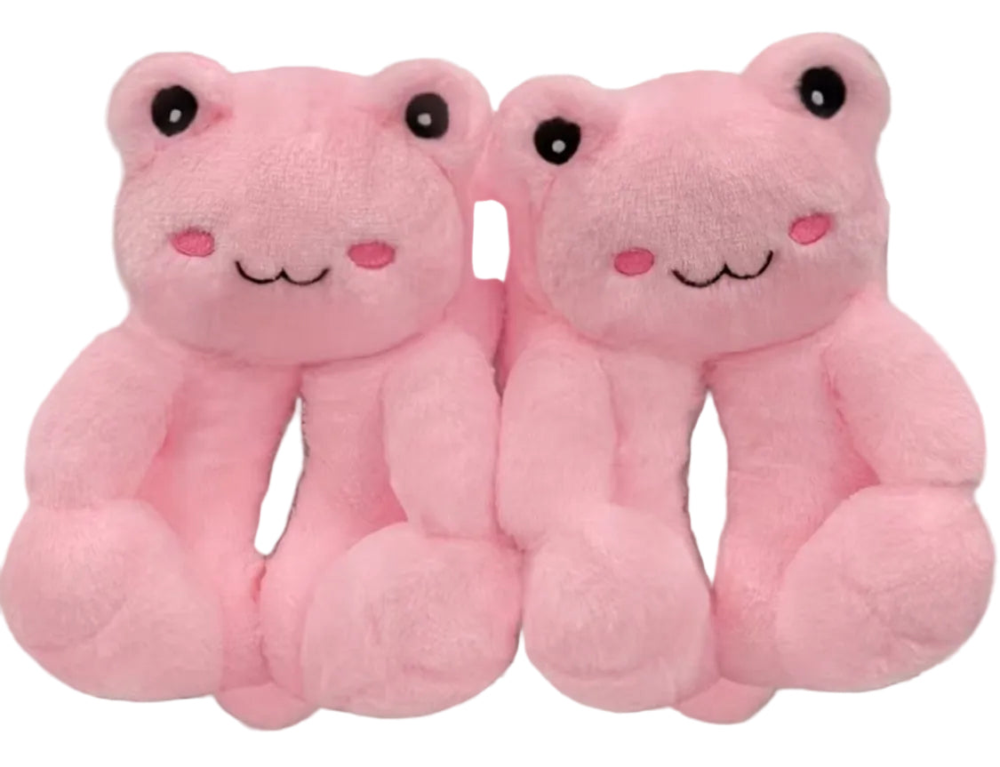 Froggy Cuddle Slippers-Pink