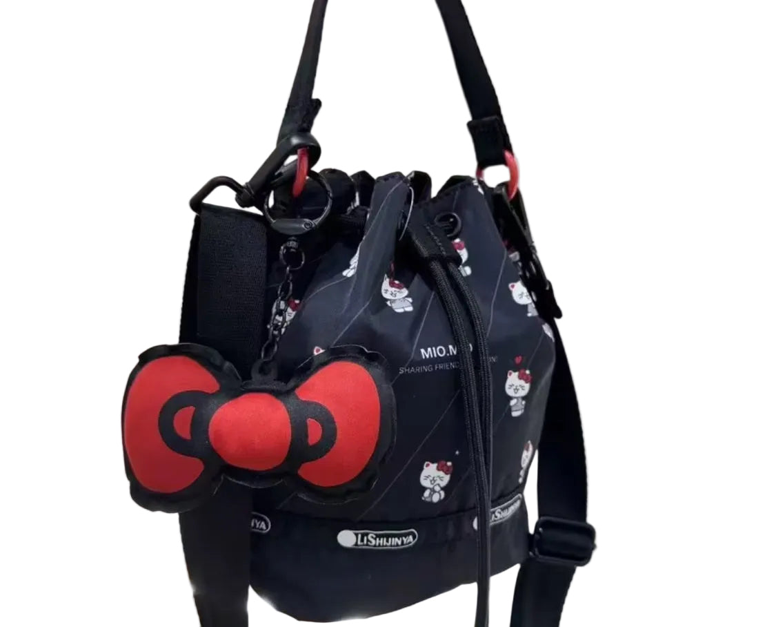Kitty Bow Bucket Bag